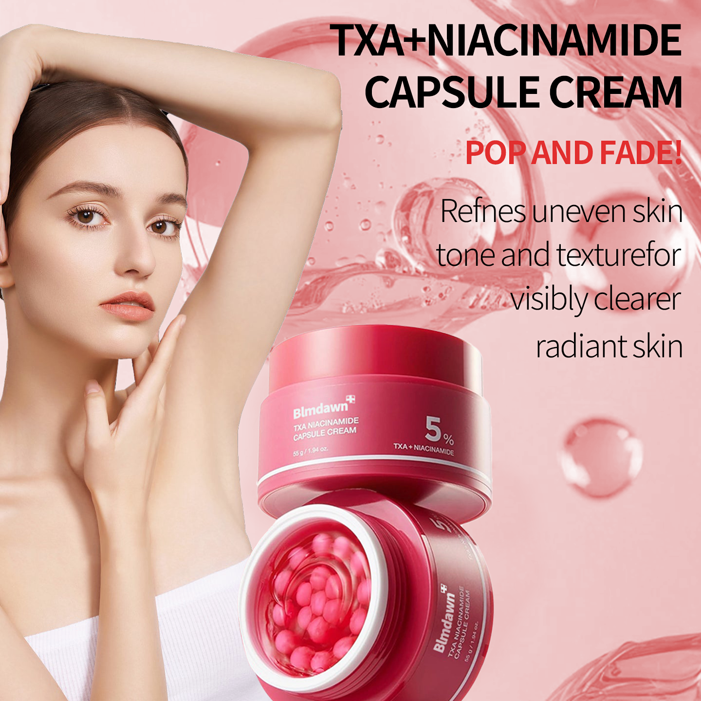 Final 3 Hours: 70%OFF🔥Mix & Match Boba Cream Set | Tiktok Viral Capsule Creams for Uneven Skin Tone, Glow Hydration, Korean Skincare, K-beauty