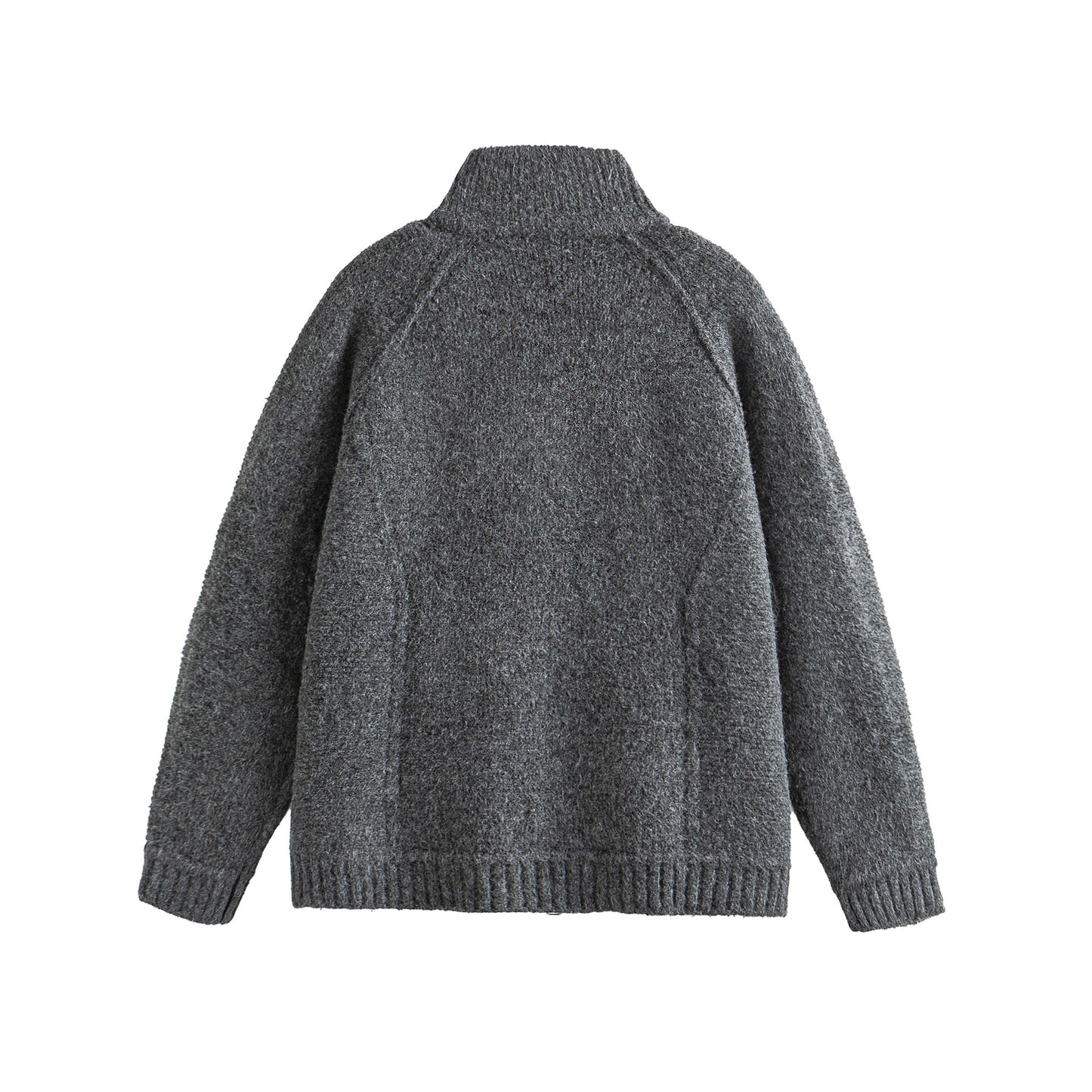 Deconstructed Patchwork Loose Casual Knit Cardigan Coat